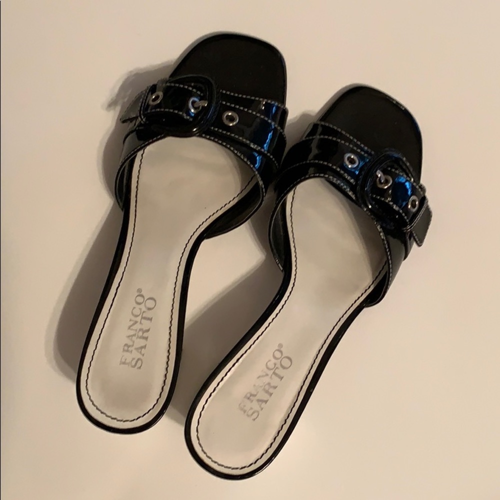 Franco Sarto Patent Leather Sandal